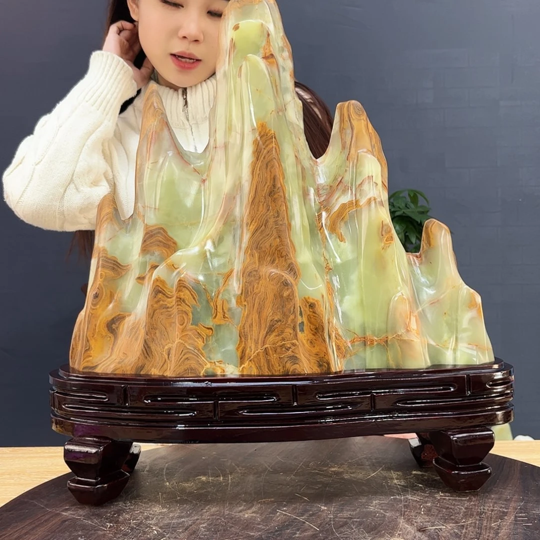 石材天然原石家居摆件