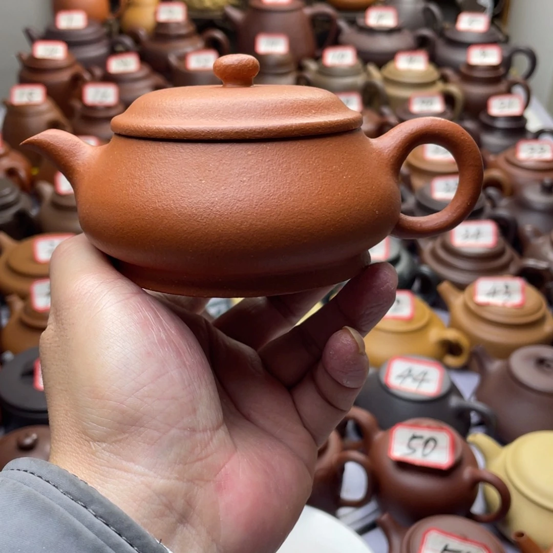 紫砂茶壶宜兴紫砂半手工