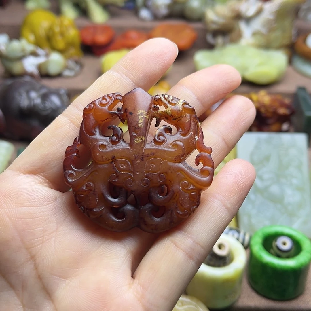 白玉菩提吊坠107。。