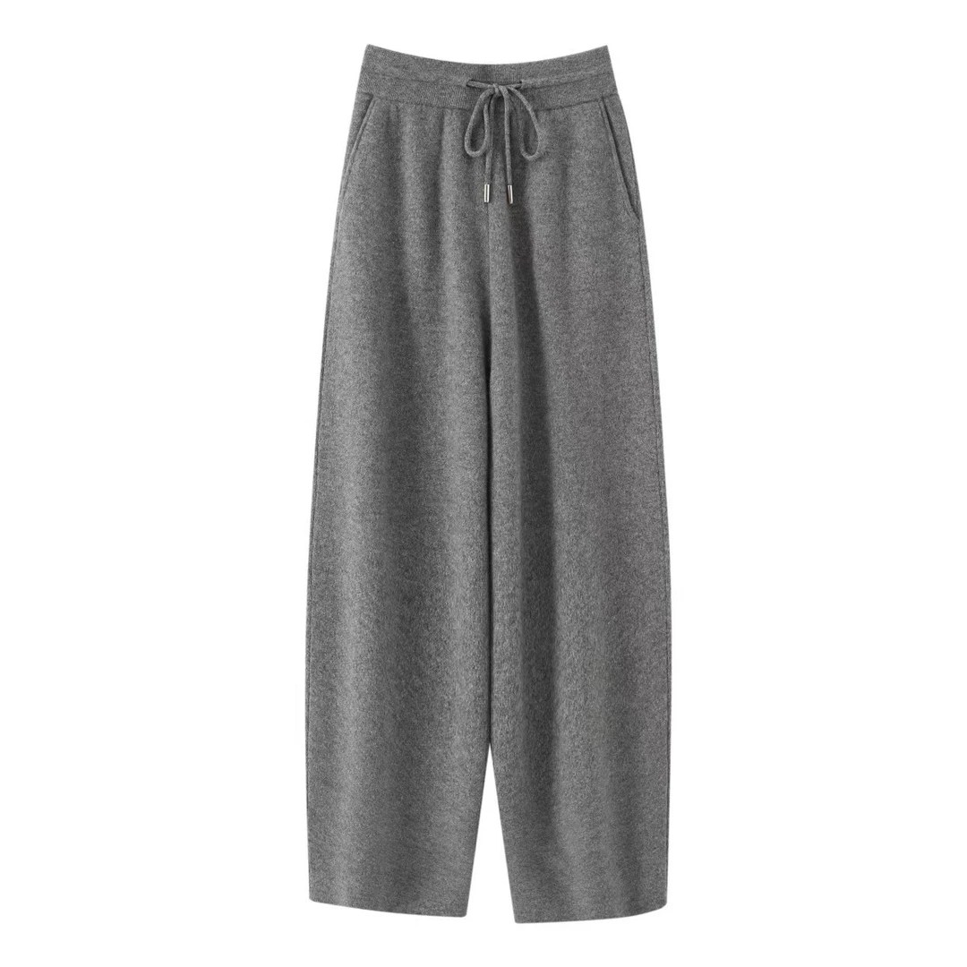 羊绒厚款镰刀裤保暖针织58039