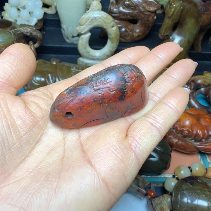 和田玉印章未镶嵌空*长