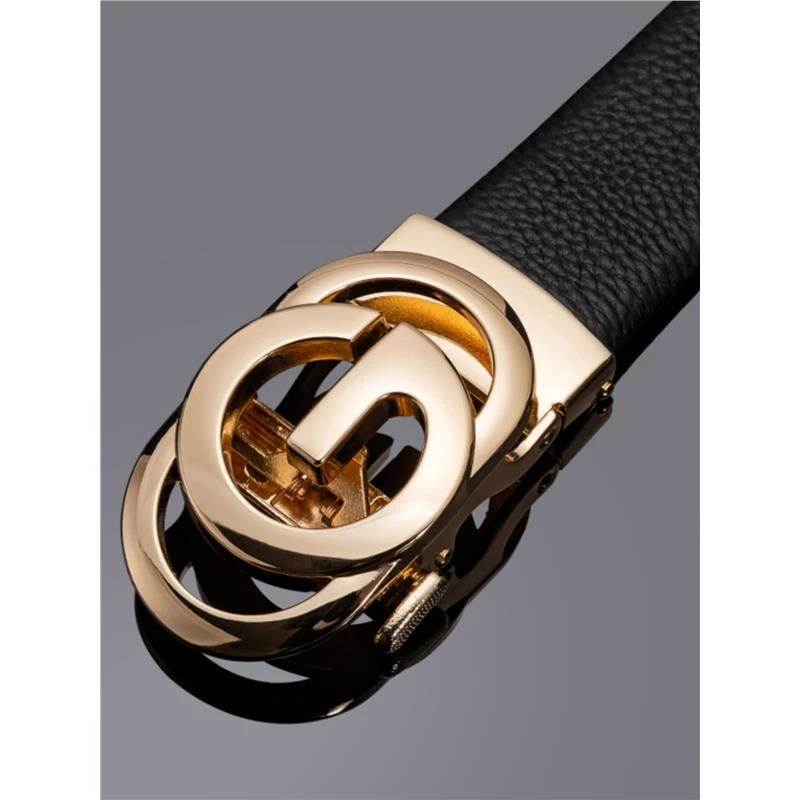 酷奇旗舰新款酷男士皮带真皮自动扣腰带韩版休闲青年商务牛皮年轻