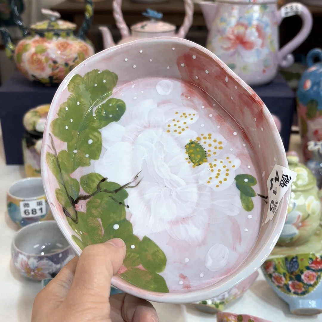 景德镇手绘高温釉下彩陶瓷茶具