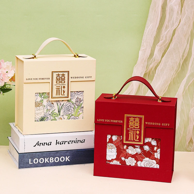 创意中式伴娘伴手礼手提喜礼盒