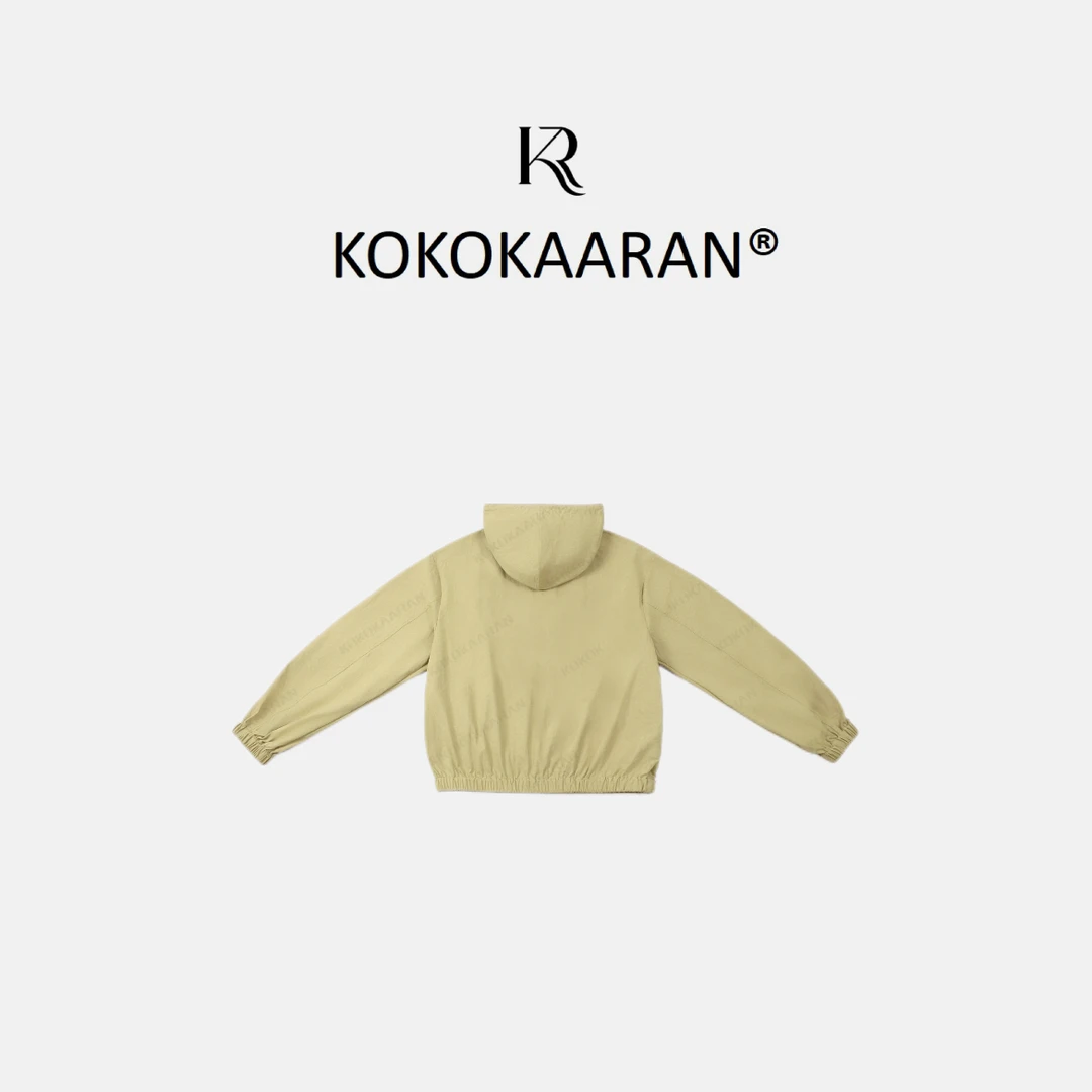 kokokaaran/可可咔伦 ’’拉夫外套‘‘美式复古设计感连帽外套250110