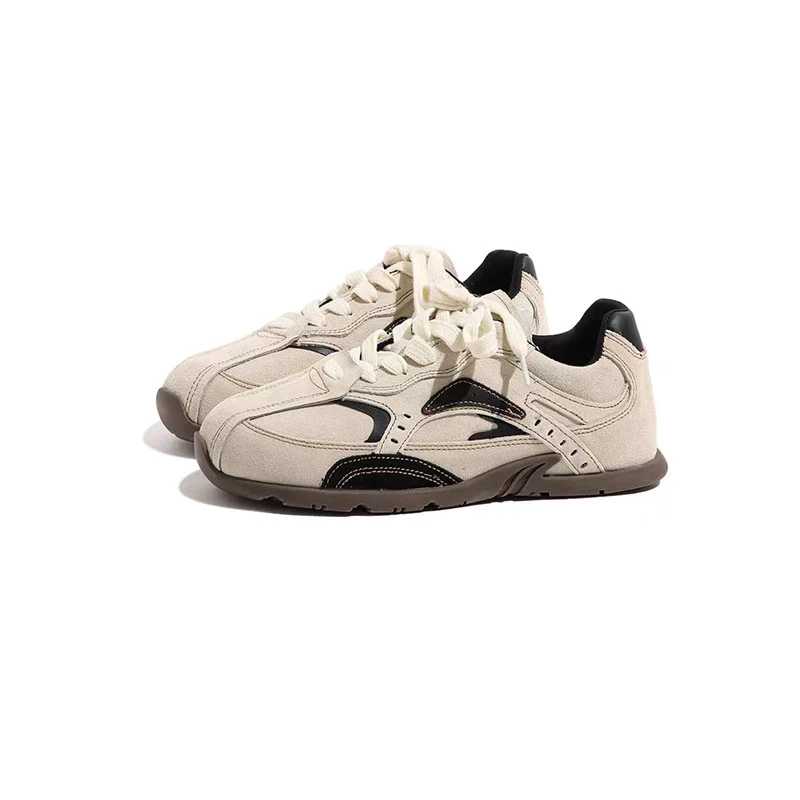 复古增高德训鞋女款2025春秋新款爆款平底小白鞋轻便休闲运动鞋女