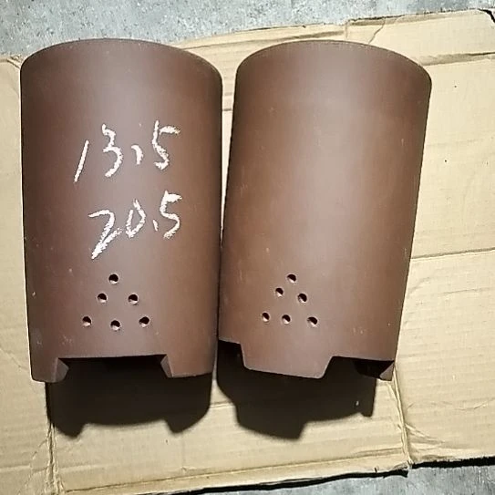 紫砂大笔筒两个微瑕