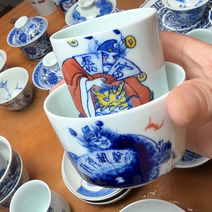 手绘财神一对100米