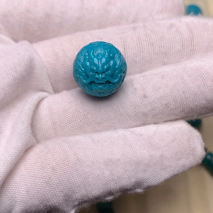 绿松石未镶嵌绿松石龙珠14.5