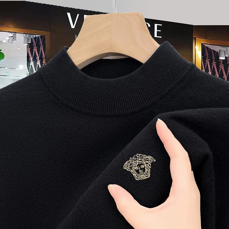 港口尾货【限购2单·100%纯羊绒】欧式轻奢时尚男士可机洗羊绒衫