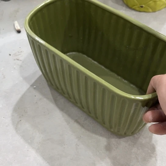多肉绿植陶瓷花盆9.9包邮，有孔，微瑕