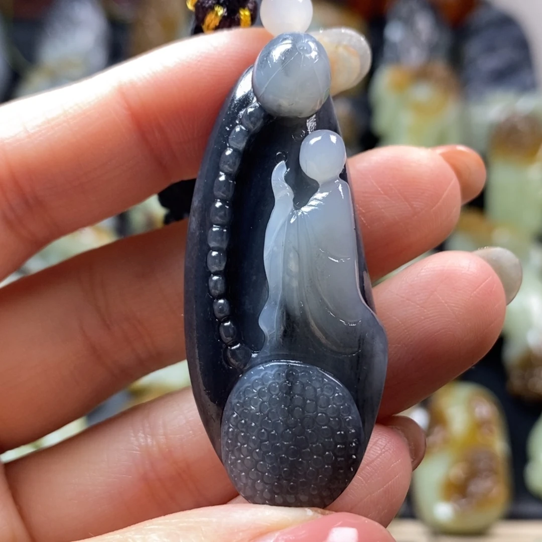 和田玉未镶嵌挂件