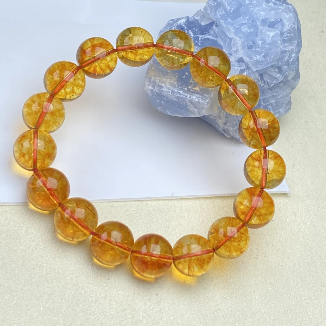 （少华精选店）12mm黄色手链（多样性发其一）SJ-016