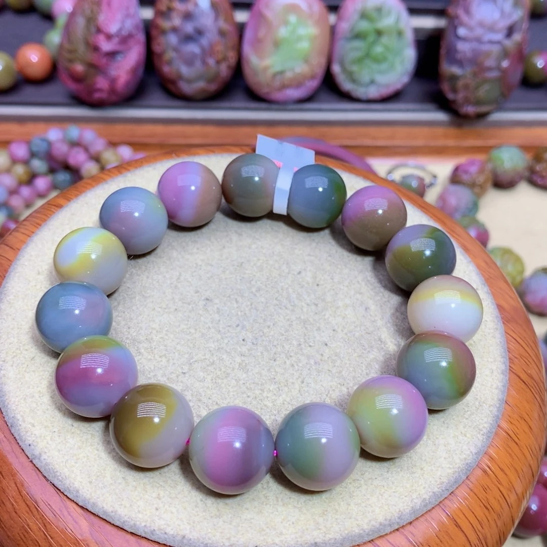 玛瑙手链未镶嵌盐源