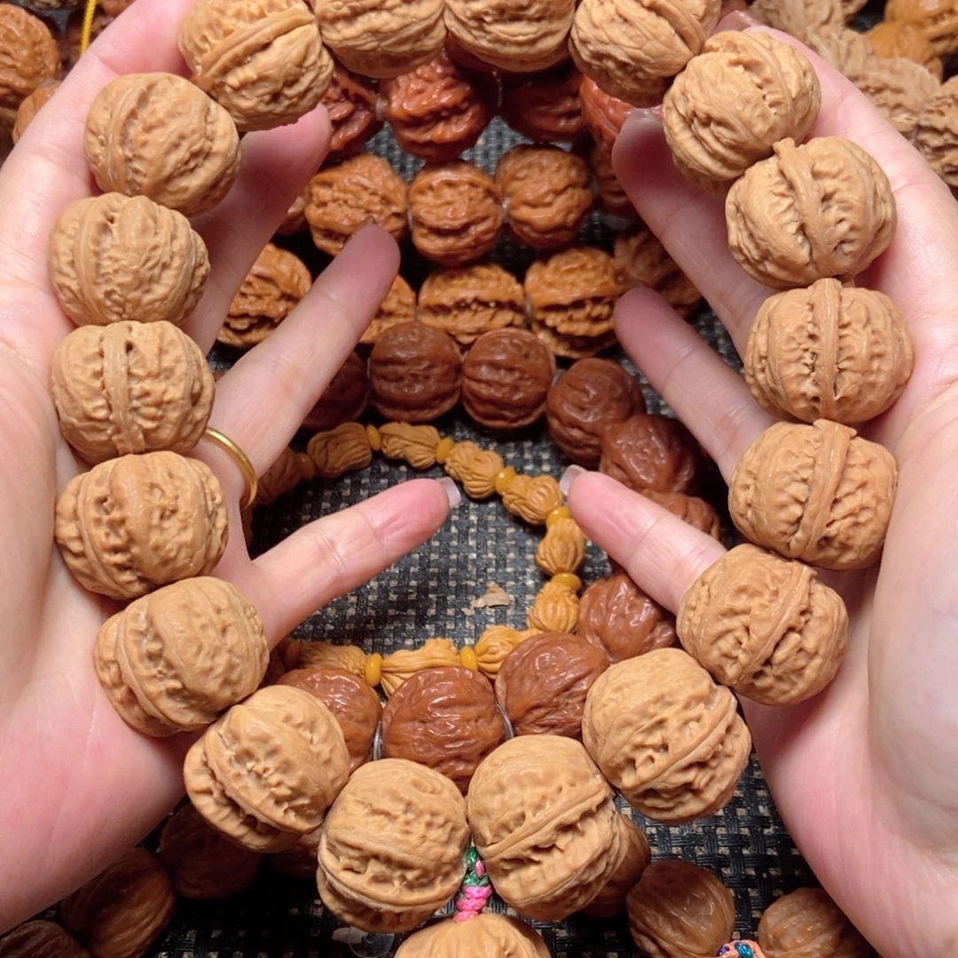 文玩核桃吊坠磨盘粗筋八棱手持