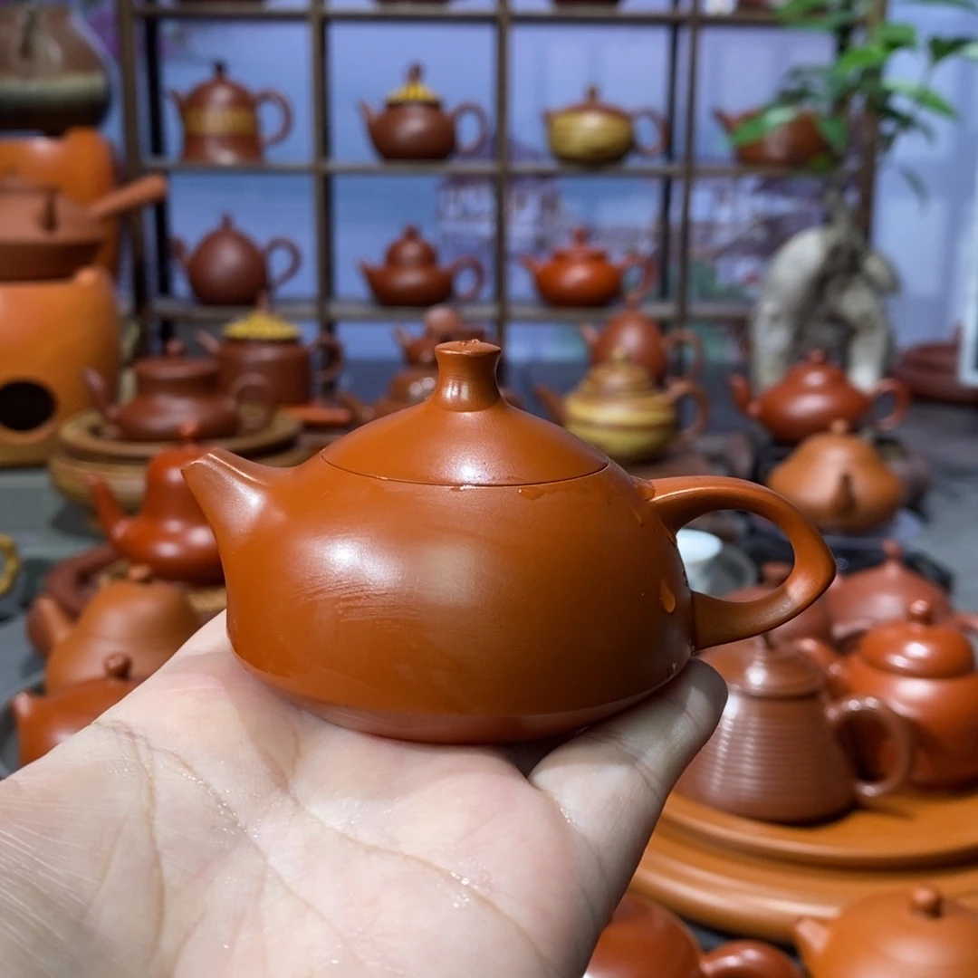 茶壶朱泥吴炫杰朱泥小玉兔壶65c