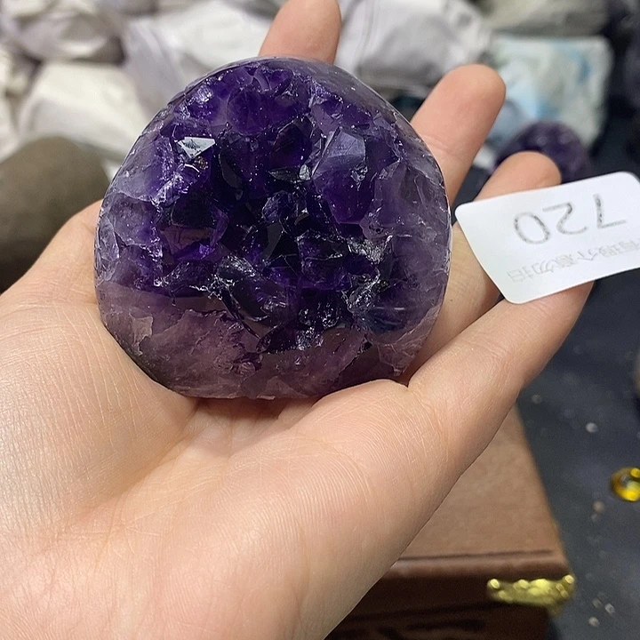紫晶珠宝半成品未镶嵌
