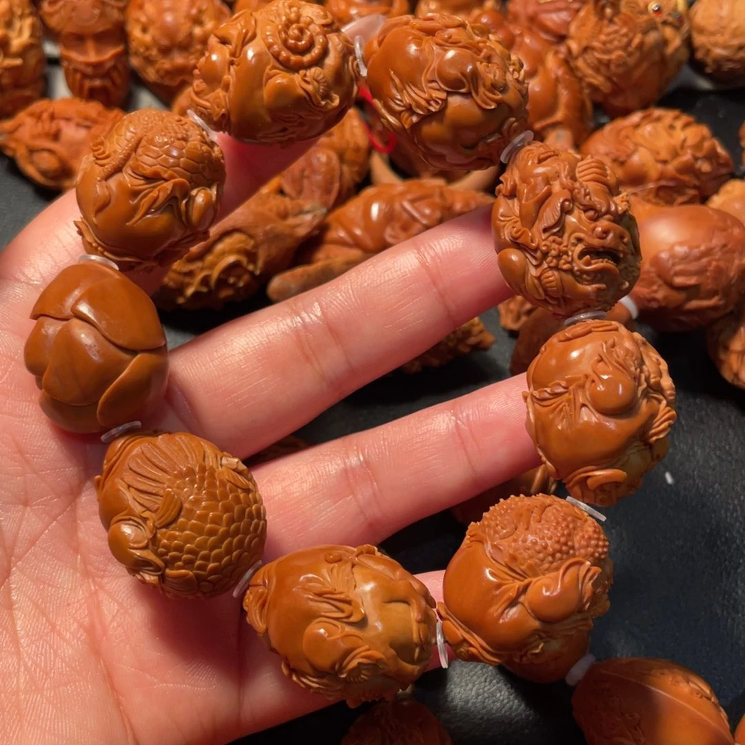 【闪购商品】手串/手链橄榄核铜**痴瑞兽财神