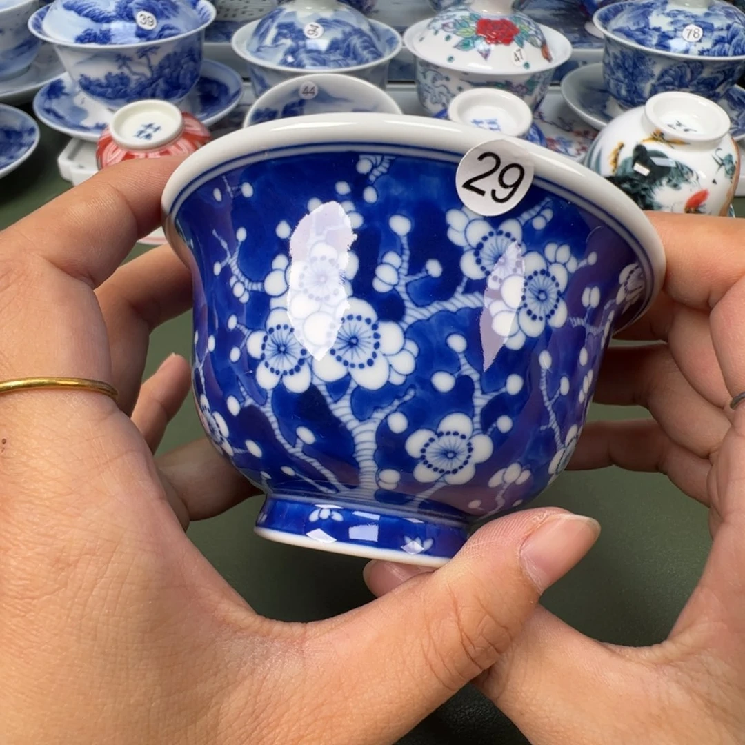 陶瓷景德镇纯手工纯手绘茶具木木29