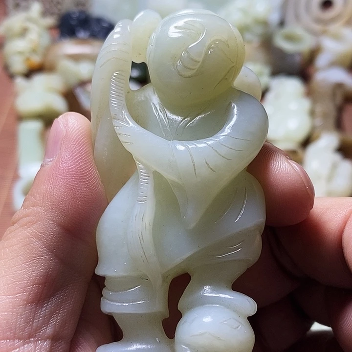 和田玉未镶嵌挂件