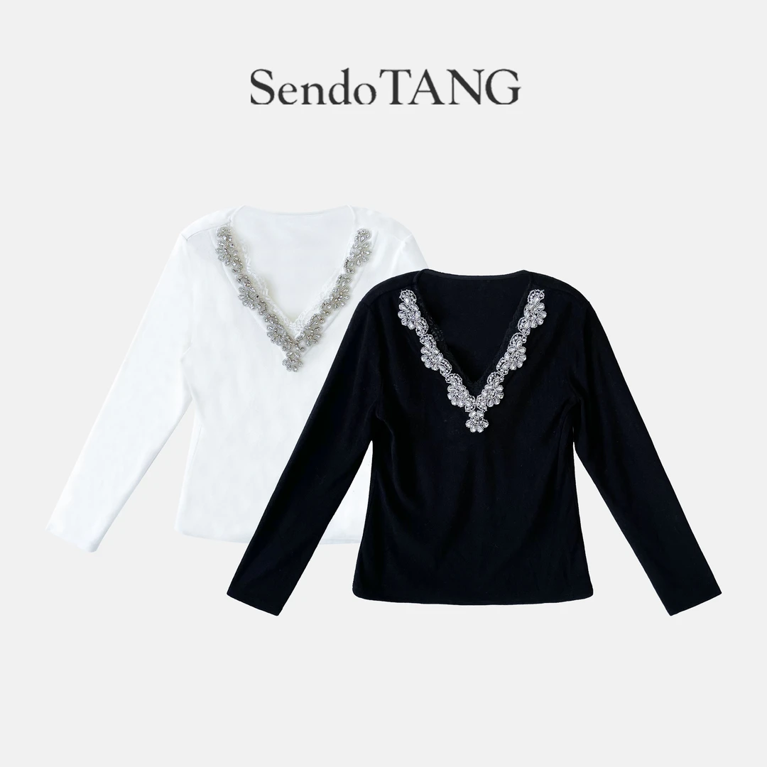 精致女人【梨花雨】胖多女装新款百搭洋气时尚休闲宽松内搭上衣