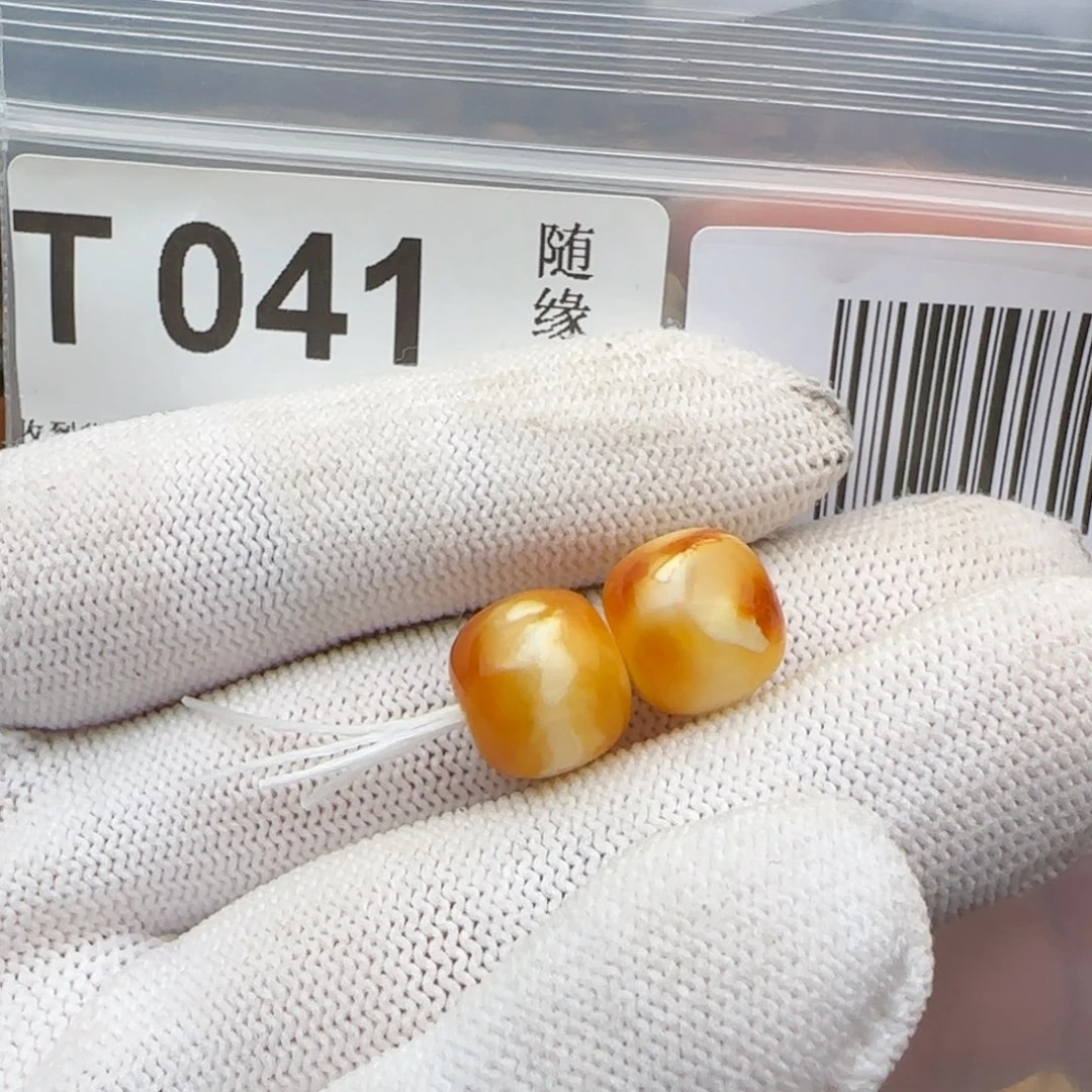 未镶嵌琥珀裸石12尺寸老型一对