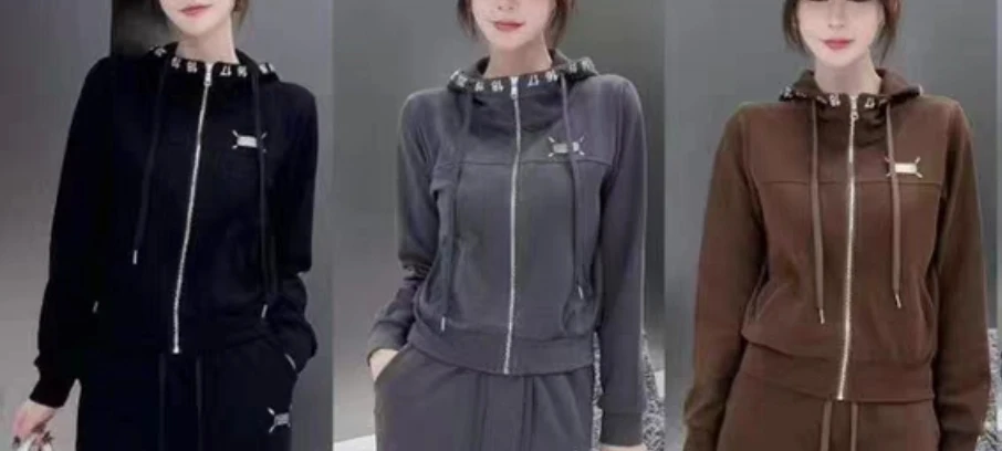 22258连帽开衫卫衣套装减龄秋季休闲宽松B2架