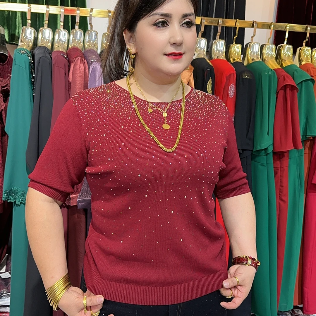 【MeiLiTan】圆领上衣时尚女士针织衫