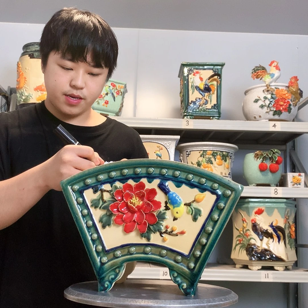 七****园实物拍摄湾盆