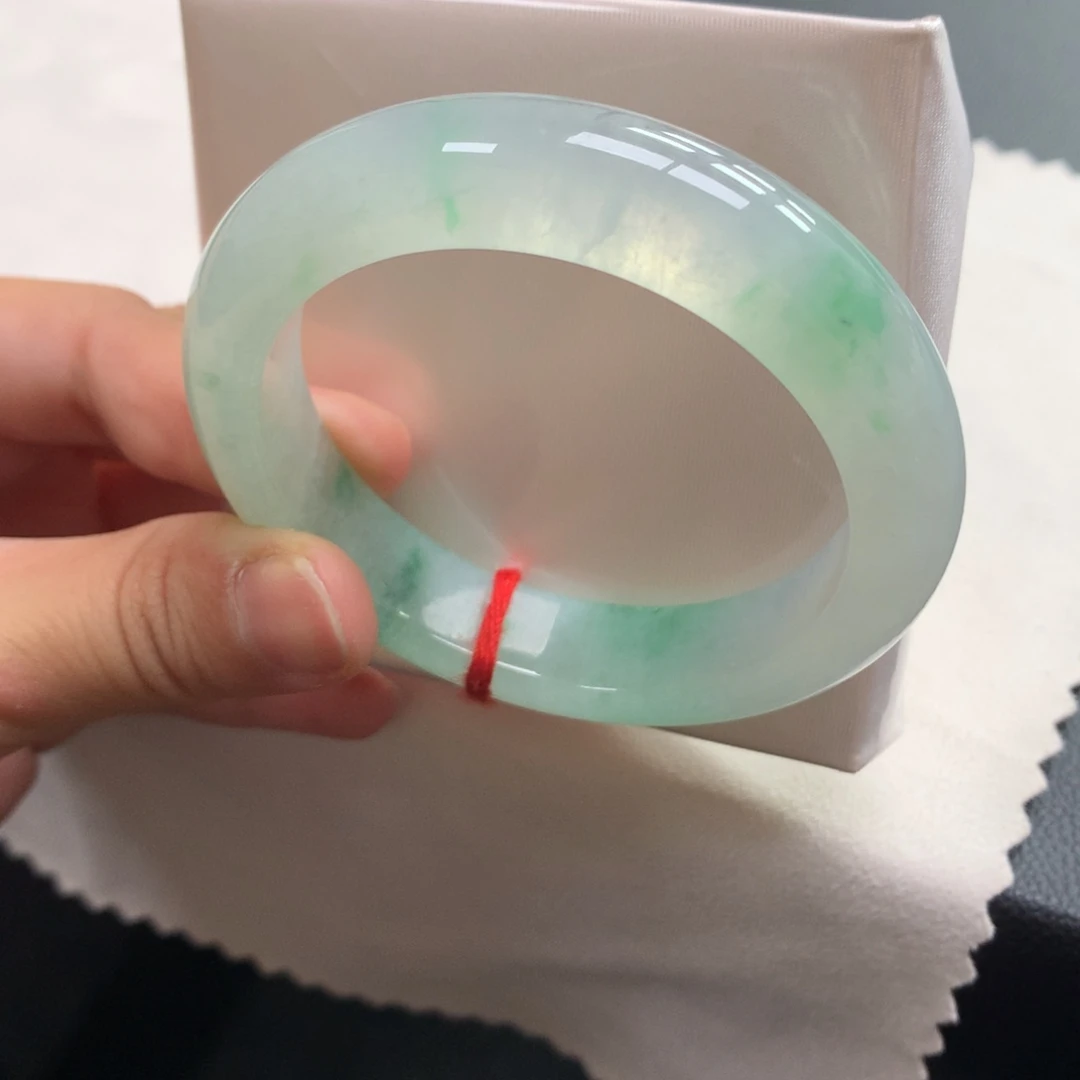 翡翠未镶嵌手镯46号54+正西湖龙井（包容捡漏）