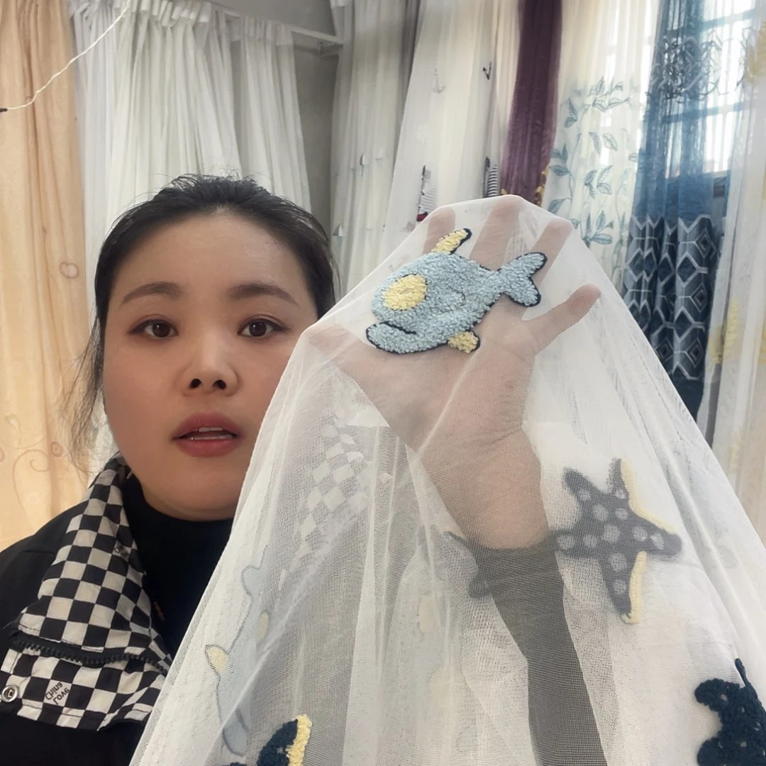 斯***斯纱定制产品六米海底世界窗纱