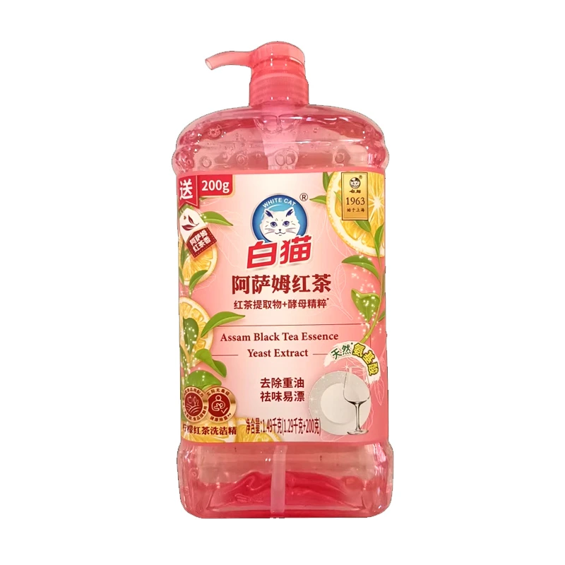 白猫柠檬红茶洗洁精 1.29kg