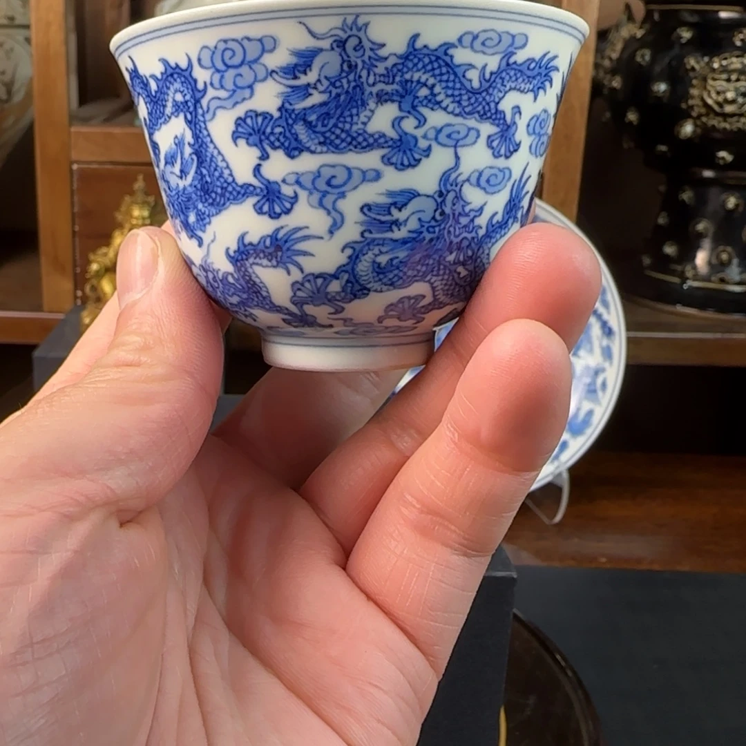 陶瓷000000001九龙杯