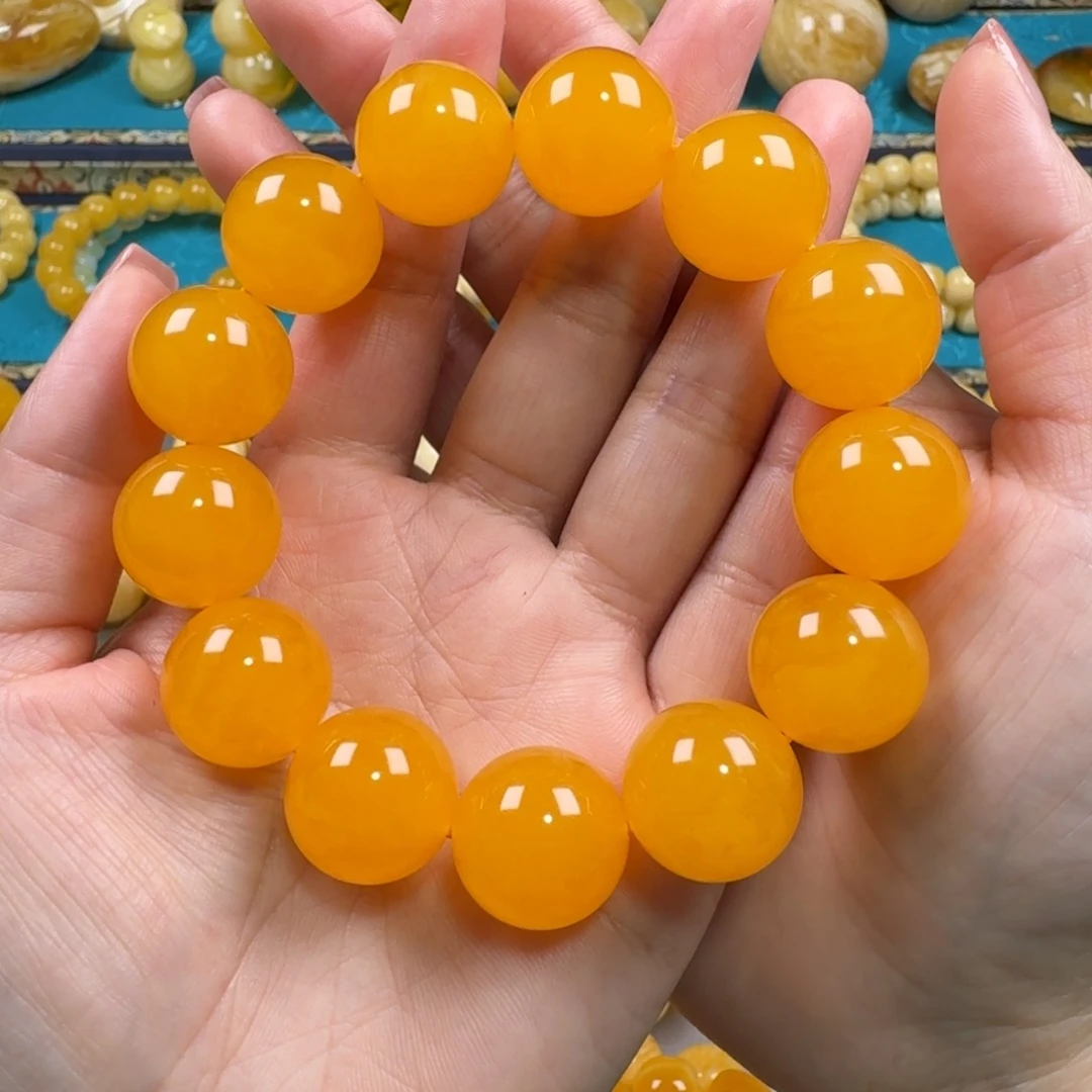 琥珀未镶嵌手链同料