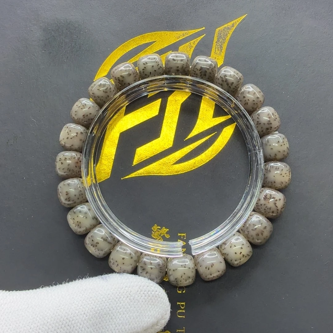 星月菩提吊坠28梵天黑冰月留白针尖星10桶单圈一物一图