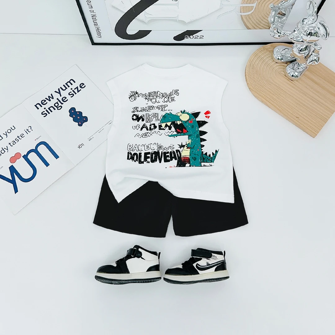 儿童装夏装背心套装无袖男童夏季2025新款 WG28420 悠悠童话童装