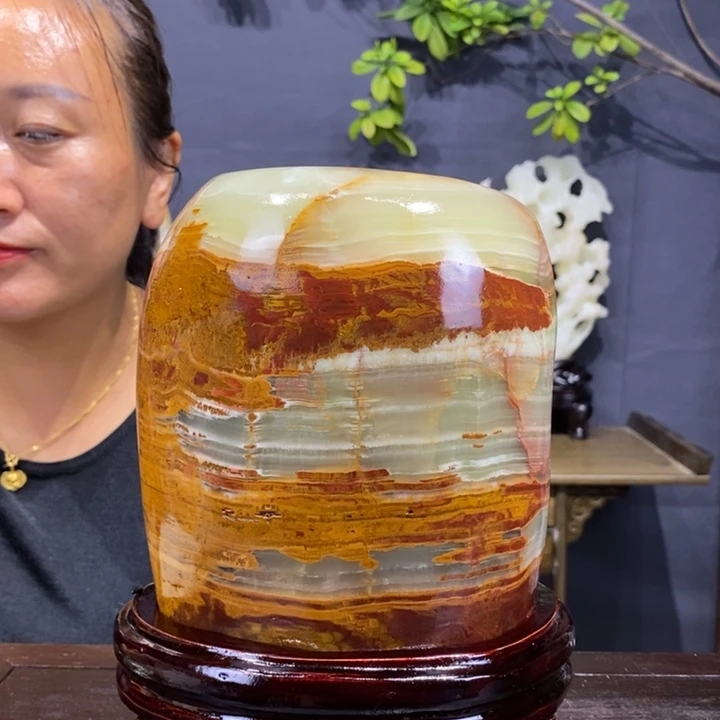 石材精品古青石摆件