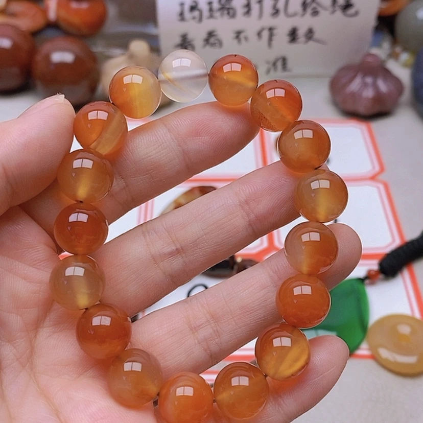 【闪购商品】未镶嵌玛瑙/玉髓珠宝半成品浅*