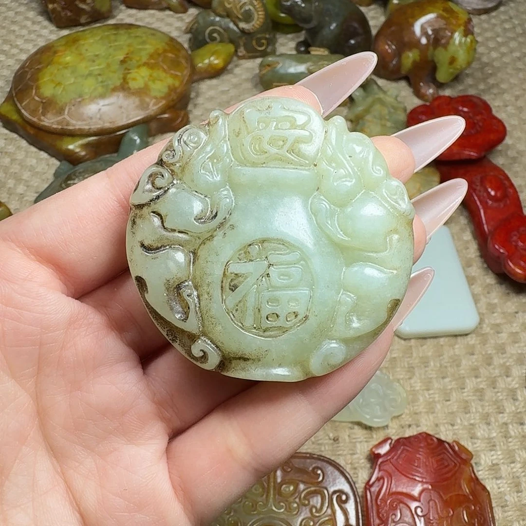 白玉菩提吊坠挂件