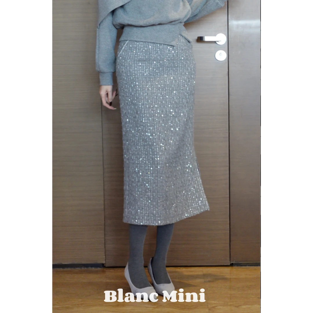 【MiNi推荐】韩版新款时尚气质高定轻熟风半身裙JD1052