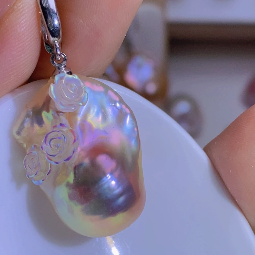 银S925镶嵌特价（不退不换）淡水珍珠