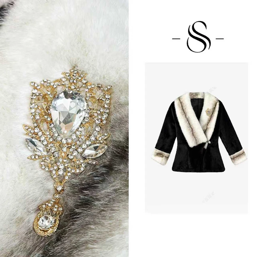 【莎总专属】秋冬新款法式重工减龄百搭设计气质短外套D0040