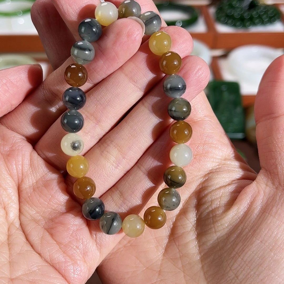 和田玉未镶嵌手串