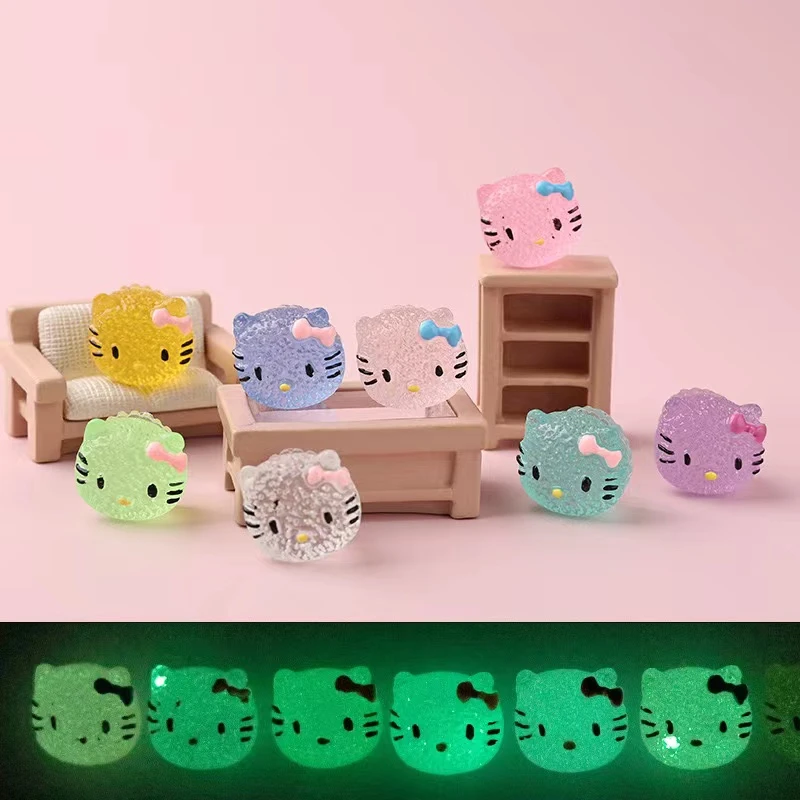 树脂工艺品文具礼品装饰夜光kT猫头奶油胶树脂diy