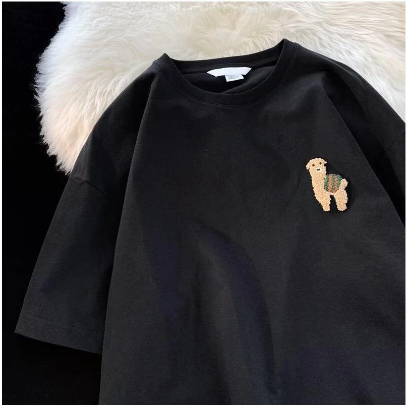 T60短袖T恤男款春季潮流简约半袖港风ins休闲宽松T恤衫潮