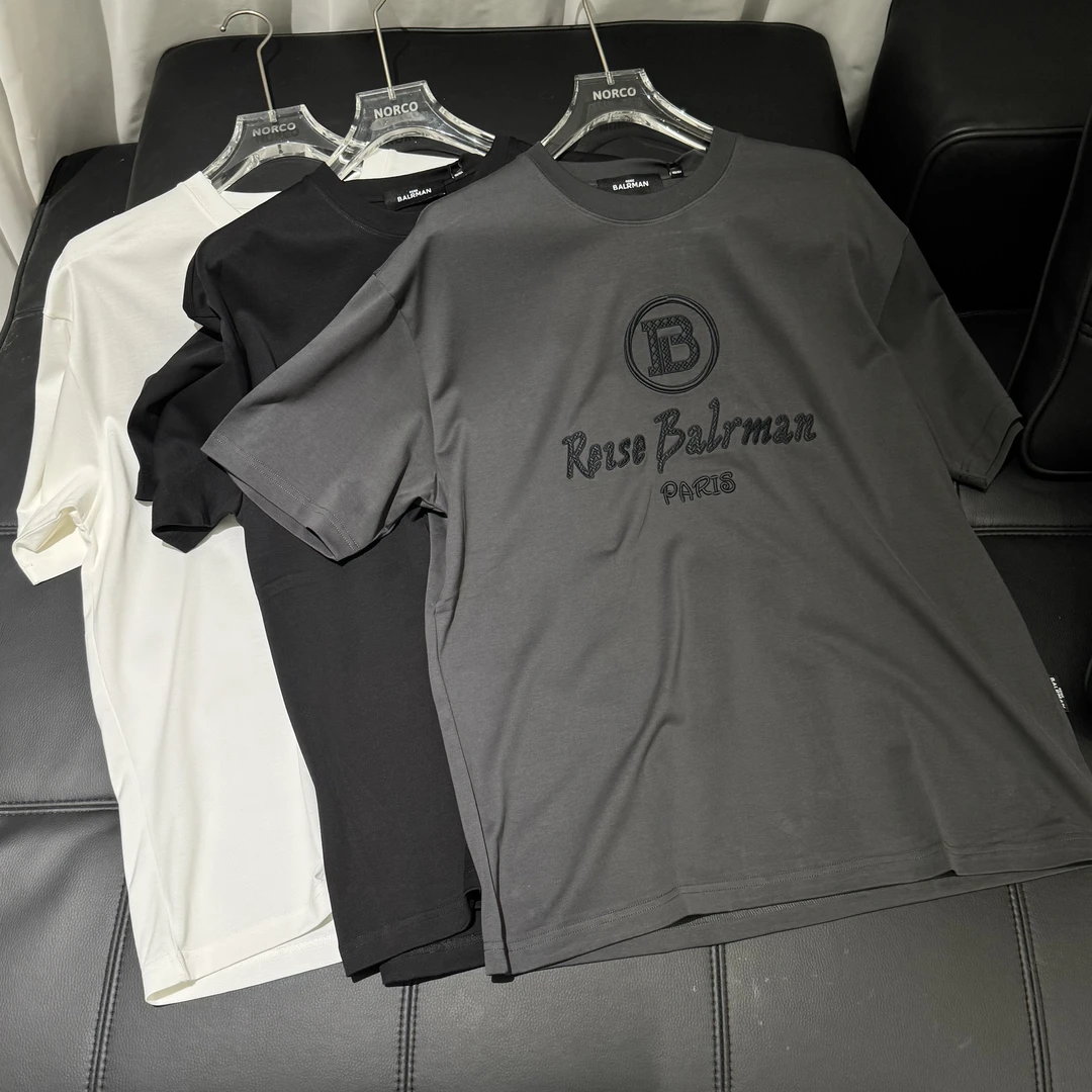 REISE BALRMAN /莱斯 巴尔曼 25523203 匹马经典字母刺绣圆领短袖