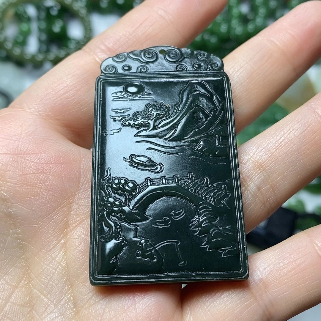 吊坠(不含链)未镶嵌和田玉