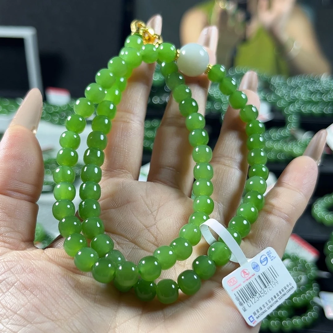 手链未镶嵌和田玉（碧玉）7