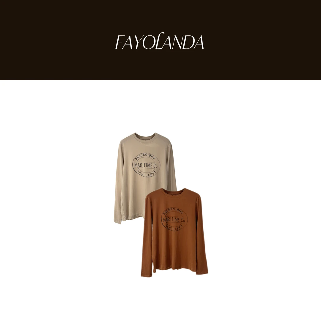 FAY  | 旧章字母后背中缝线长袖（5H1210）