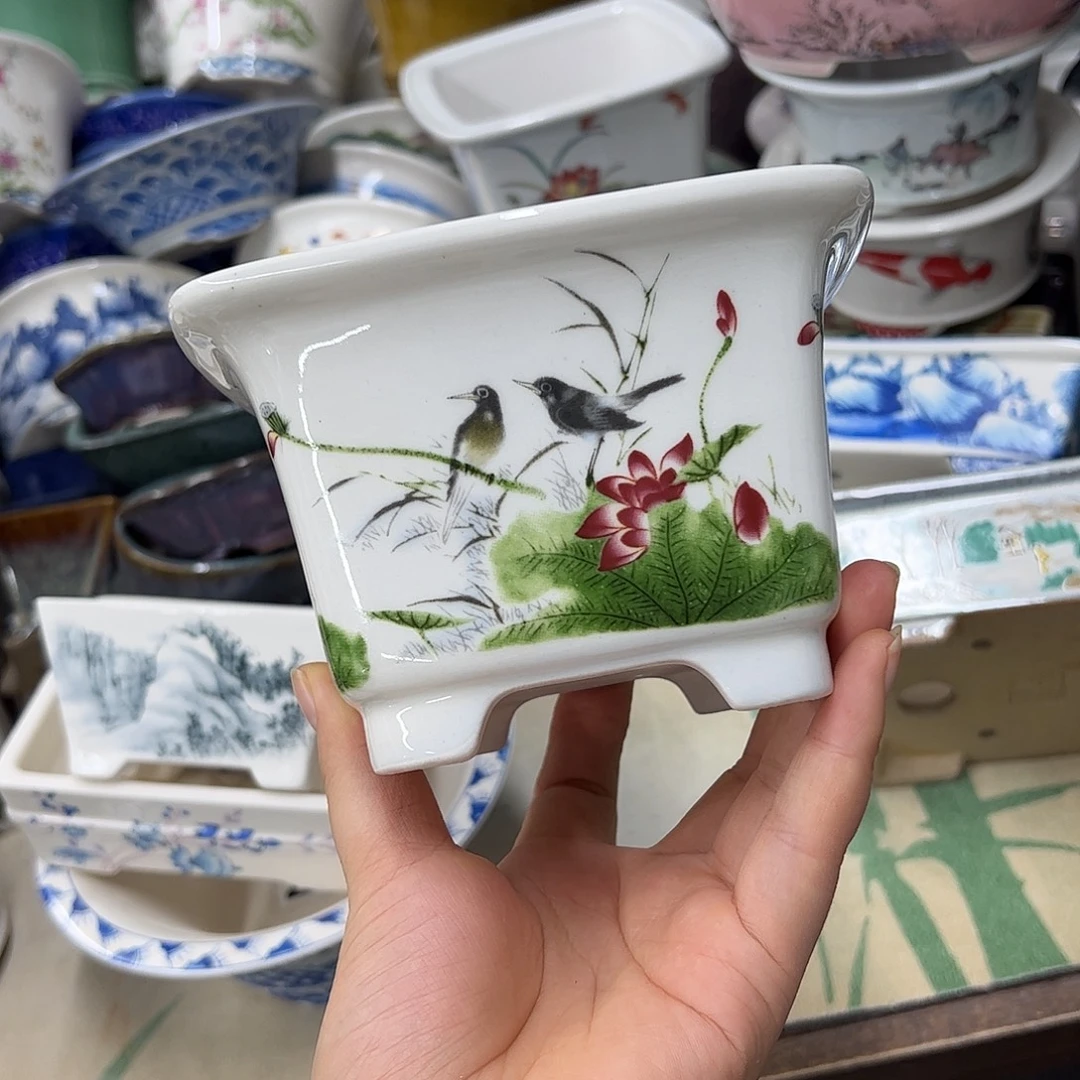 花盆紫砂203号瑕疵13/9cm
